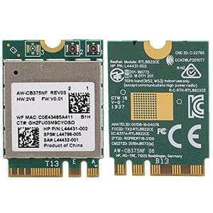 Wifi Module, 2.4/5.0GHz Bluetooth 5.0 M.2 NGFF Draadloze Netwerkkaart, Voor Win, 802.11a/b/g/n/ac RTL8822CE, Bluetooth Netwerk Adapters