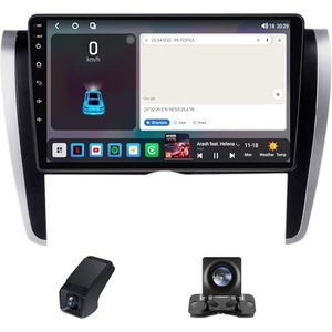 Android 14 Autoradio geldt voor Toyota Allion T260 2007-2020 Autoradio 2 Din Draadloze Carplay Android Auto 9 Inch Touchscreen met GPS-navigatie 5GWiFi FM/RDS-radio Camera(C20)