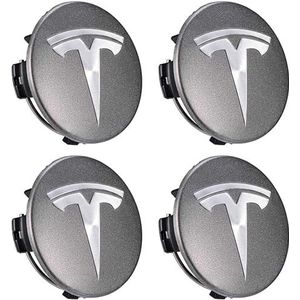 4-delige Wieldop-accessoireset Voor Tesla Model 3 Model Y Model S Model X Model 3 Highland 56mm, Velgen Autowieldoppen Met Logo,A