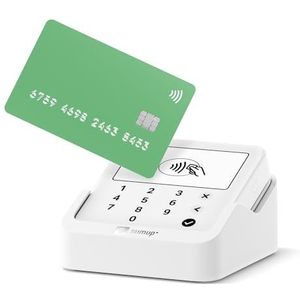 SumUp Solo Lite Bundle Kaartlezer met laadstation, mobiele contactloze terminal voor bank- en creditcards, Apple Pay & Google Pay, geen maandelijkse kosten, veilig en compact