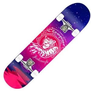 Skateboarders 80cm/31"" volwassen esdoorn compleet skate board Cool Double Rocker Skateboard High Speed ​​Drift Skateboard (Kleur : 80cm-06)