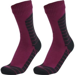 herensokken, Sokken Ademend Mid Tube Multicolor Maten 37-50 for Buitenactiviteiten(Wine Red)