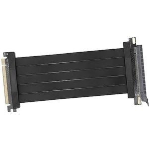 BOLORAMO PCIE 4.0 X16 Riser Kabel, Verguld Contact 26 GB/s Afgeschermde Core 7.9 ""Lange 180 Graden Grafische Kaart Extender Sectionele Ontwerp Plug and Play voor Verlenging