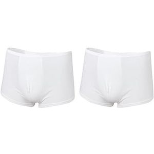 2 Set van heren witte reguliere absorptievermogen wasbare incontinentie slips XL