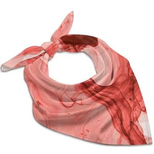 Rode Heldere Splash Zachte Vierkante Zijde Hals Hoofd Sjaal Haar Accessoires Mode Sjaals Voor Vrouwen Gift 18""x18