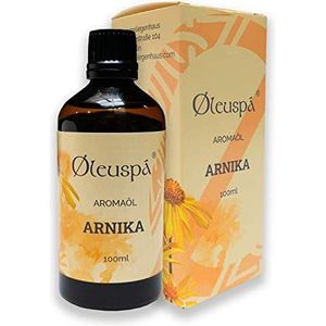 Øleuspá – Aroma Massageolie Citroen in Bio Kwaliteit 100 ml – Massageolie voor Spierontspanning – 100% Natuurlijk Aroma-olie voor Massagetherapie Arnica