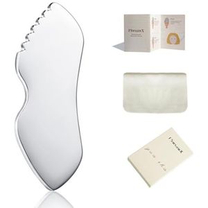 FSwsawX Roestvrij staal Gua Sha Facial Tools, Face Comb & Massager Metal Gua sha Tool voor Bloedcirculatie & Lymfedrainage, Lichaam en Gezicht Gua Sha Stone voor het strakker maken van de huid
