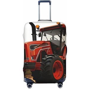 BTCOWZRV Cartoon Tractor Bagage Cover Elastische Wasbare Koffer Protector Anti-Kras Reizen Bagage Covers Stofdichte Bagage Case Covers Draagbare Koffer Covers Fit 18-32 Inch Bagage, Zwart, M