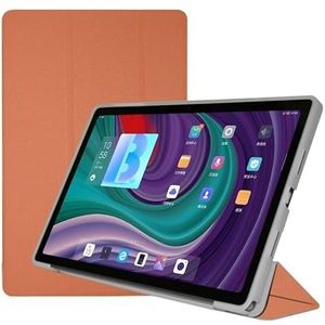 Case Compatibel Met Teclast T45HD 10.5inch 2023 Tablet Nieuwe TPU Soft Shell Fold Stand Beschermhoes(Orange)