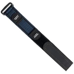 dayeer Sport nylon horlogeband geschikt voor horlogebandaccessoires uit de Luminox-serie (Color : Black blue, Size : 22mm)
