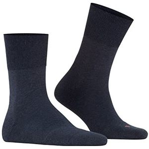 FALKE Uniseks-volwassene Sokken Run U SO Katoen Functioneel Material Eenkleurig 1 Paar, Blauw (Navy Blue Melange 6490), 37-38
