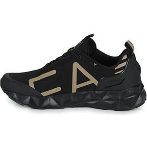 Emporio Armani EA7 C2 Ultimate Sneakers voor heren, zwart - goud, maat 45 1/3 EU, Zwart goud., 45.50 EU