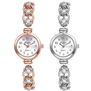 RAITOWN Dames Keramische Horloge - 30MM Wijzerplaat met Kristal Details
