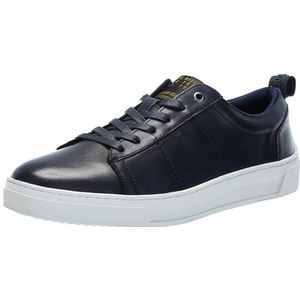 Steve Madden Nickai Sneakers voor heren, Marineblauw leer, 44 EU