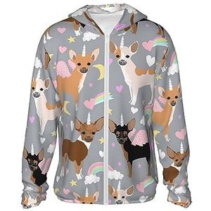 PEIXEN Roze Hond Zonwering Hoodie Jas Mannen Lange Mouw Zonneshirt Lichtgewicht Vrouwen Zonnebescherming Kleding, Zwart, Medium