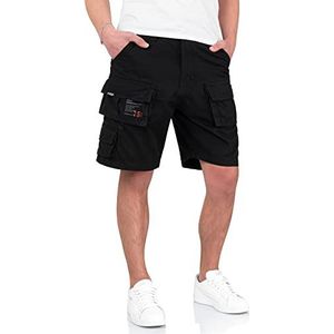 Surplus Raw Vintage Cargo Trooper Shorts voor heren, zwart, XL