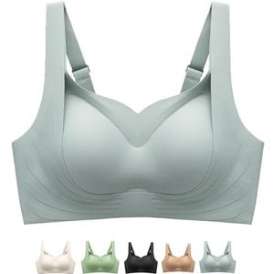 Ondersteunende, Draadloze Liftbeha, De Hele Dag Comfort, Geen Lekken, Vormgevend En Naadloos Ontwerp(Blue,XX-Large)