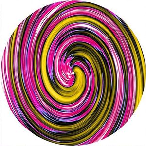 Slipmats Slipmat vilt voor elke 12"" LP DJ vinyl draaitafel platenspeler aangepaste afbeelding - Spiral 7