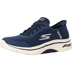 Skechers Heren Handsfree Slip-ins GO Walk Arch FIT 2.0 Simplicity 2 Sneaker, Navy Textiel/Synthetisch, 13 UK, Navy Textiel Synthetisch, 48.5 EU