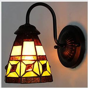 Wandlamp, Moderne Tiffany Stijl Wandlamp, Mediterrane Wandlamp Beugel Lamp, Artistieke Kaptafel Trap Lamp