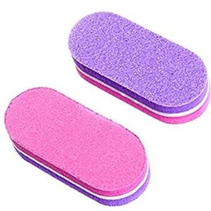 Spons Nagelbuffer Blokken, Mini Spons Nail Buffer Bestanden 100/180 Grit 4,8x2x1,2cm Multicolor 10/20/40 Stuks (Paars-10st)