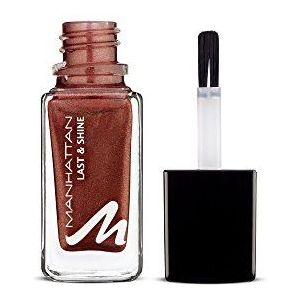 Manhattan Last & Shine nagellak, nr. 500 Hot Brownie, per stuk verpakt (1 x 10 ml)