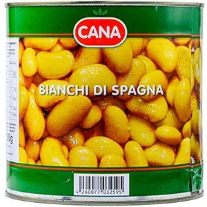 Hymor Bianchi di Spagna - 1x 2500 g blik - natuurlijk, witte reuzenbonen, boterbonen, Italië, voedingsrijke veganistische bijlage met veel ijzer, vezels, magnesium en eiwitten