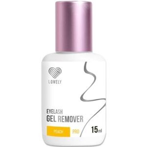 Remover Gel Wimpers | Wimperverlenging Verwijderaar | Wimperverlenging | LOVELY (15ml), Geur:Perzik