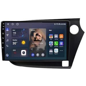 Android 12 Auto Stereo MP5 Player 9'' Screen Autoradio Voor Honda insight 2009-2014 Car-play Android Auto GPS-navigatie Bluetooth RDS FM AM DAB+ Radio Stuurbediening Voice Control(8 Core 8G+128G B.)