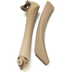 auto interieur rechtsvoor deurgreep Voor BMW Voor 3 Serie Voor E90 Voor E91 Voor 316 Voor 320 Linker Rechter Binnenurgreep Met Afklijst(Beige Right)