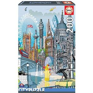 Educa - Citypuzzle-serie, puzzel 200 stukjes, Londen (18470)