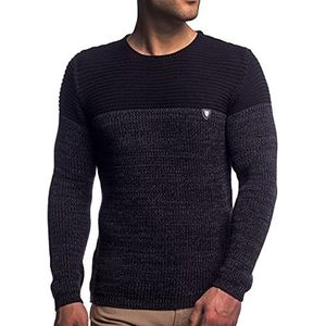 CARISMA - Trui - Donkergrijs / Zwart / Wit - Aansluitende Pasvorm - Lange Mouw