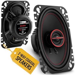 DS18 GEN-X4.6 4x6"" 135 Watt 2-weg coaxiale luidsprekers 4-ohm - verkocht als een paar van 2