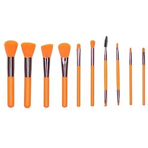 Make-upborstel, cosmetische borstel Huidvriendelijke zachte oogschaduwborstel Losse poederborstel voor make-up(Oranje)