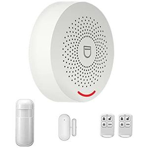 Huisbeveiligingssysteem Tuya Alarmsysteem Draadloos 433 MHz Beveiliging Inbreker Smart Home APP Deur Raam Sensor Bewegingsmelder Verbeter uw bescherming (Color : A, Size : 1)