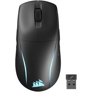 Corsair M75 Draadloze RGB Lichtgewicht FPS Gaming Muis – 26.000 DPI – Verwisselbare zijknoppen – iCUE Compatibel – PC – Zwart