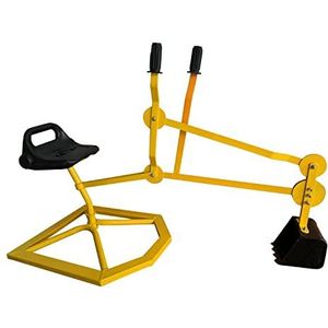 AXI Justin Graafmachine voor in de zandbak in geel & zwart | Speelgoed van metaal voor peuters