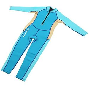 Wetsuit voor Kinderen Gemakkelijk Te Dragen Neopreen Stretch Wetsuit voor Peuters 2,5 Mm Perfecte Pasvorm Lange Mouwen voor Jongens Snorkelen Surfen (Maat 10)