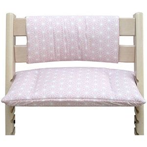 Blausberg Baby - kussen set Junior * 31 kleuren * voor hoge stoel Stokke Tripp Trapp (zonder zitkussen) - stoelverkleiner - Happy Star Rose Enduit