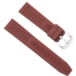 Chlikeyi Horlogeband Ademend Rubber Band 16-24mm, 24 mm, Rubber