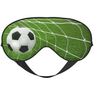 YFSGDLBN voetbal gedrukt Zacht Oogmasker Slaap Aid Oogmasker Blackout Sleep Mask