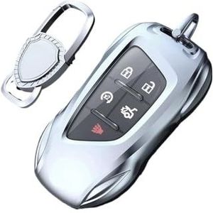 Autosleutel beschermhoes Autosleutel Bescherming Shell Cartoon Slimme Afstandsbediening Sleutel Cover Auto Accessoires Voor CT4 CT5 CT6 XTS XT6 XT5 XT4 Sleutel Shell(SILVER Style A -1)