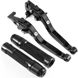 Voor Voor FZ6 Voor FZ 6 Voor FAZERA Motorfiets Rem Koppelingshendel & 7/8 Stuur Grips Grips 2004-2010 Rem Koppeling Hendel(Black)