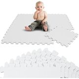 LittleTom 9-delige Baby Speelmat Puzzel vanaf de Eerste Maand - 30x30 Speelmat Baby Foam Tegels - Speelmat Opvouwbar - Kruipdeken EVA Foam Baby Puzzle Mat Kruipmat Baby Vloermat Kids Speeltapijt