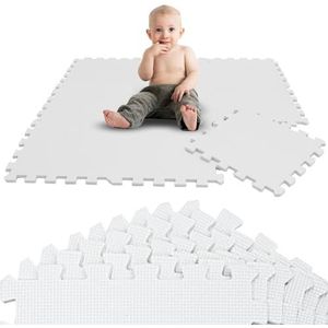 LittleTom 9-delige Baby Speelmat Puzzel vanaf de Eerste Maand - 30x30 Speelmat Baby Foam Tegels - Speelmat Opvouwbar - Kruipdeken EVA Foam Baby Puzzle Mat Kruipmat Baby Vloermat Kids Speeltapijt