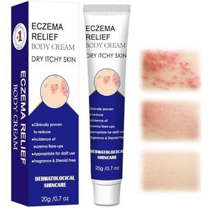 20 g eczeem crème, eczeem anti-jeuk crème, reparatiecrème, vochtinbrengende crème, kalmeert de huid