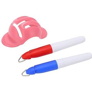 Golfbalmarkeringsstencil, draagbaar lichtgewicht kunststof golflijntekenapparaat voor betere uitlijning(roze)