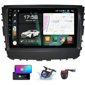 9 Inch Touchscreen Dubbel DIN Autoradio Compatibel met SsangYong Rexton 2019-2020 met Carplay/Android Auto FM RDS DAB+ Autoradio WiFi 4G Carplay Android Auto Bluetooth 5.0 DSP(NF-7)