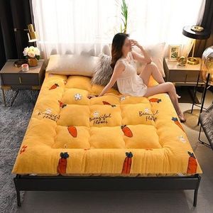 Opvouwbare oprolbare futonmatras, vloermatras dikker draagbare Tatami-mat gast zacht ademend slaapmatje voor reizen kamperen 100x200cm/39x79in A