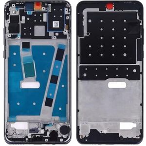 Vervangingsgedeelte van mobiele telefoons Middle frame ringplaat met zijtoetsen voor for Huawei P30 Lite (24MP) (zwart) Herstelgedeelte